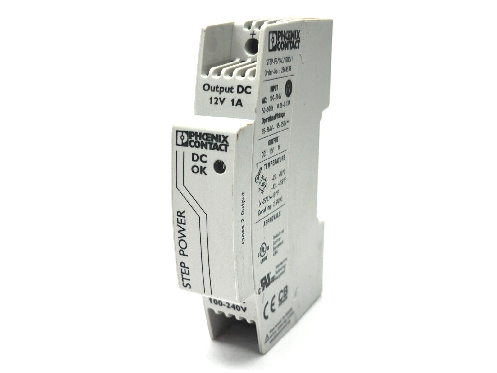 Phoenix Contact STEP-PS/1AC/12DC/1 Power Supply 2868538 - Used - Maverick Industrial Sales