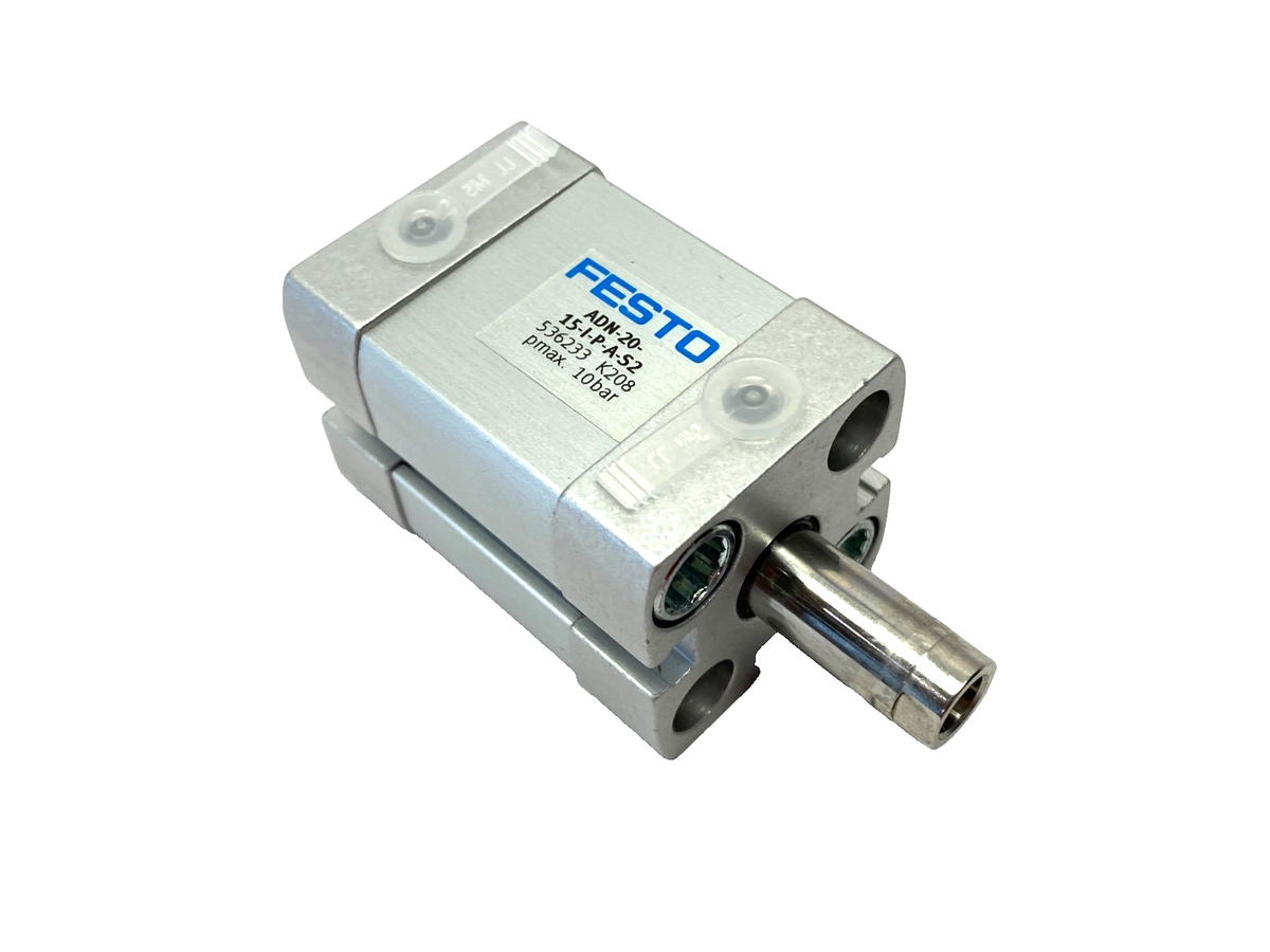 Festo ADN-20-15-I-P-A Pneumatic Compact Cylinder 20mm Bore 15mm Stroke 536233 - Maverick Industrial Sales