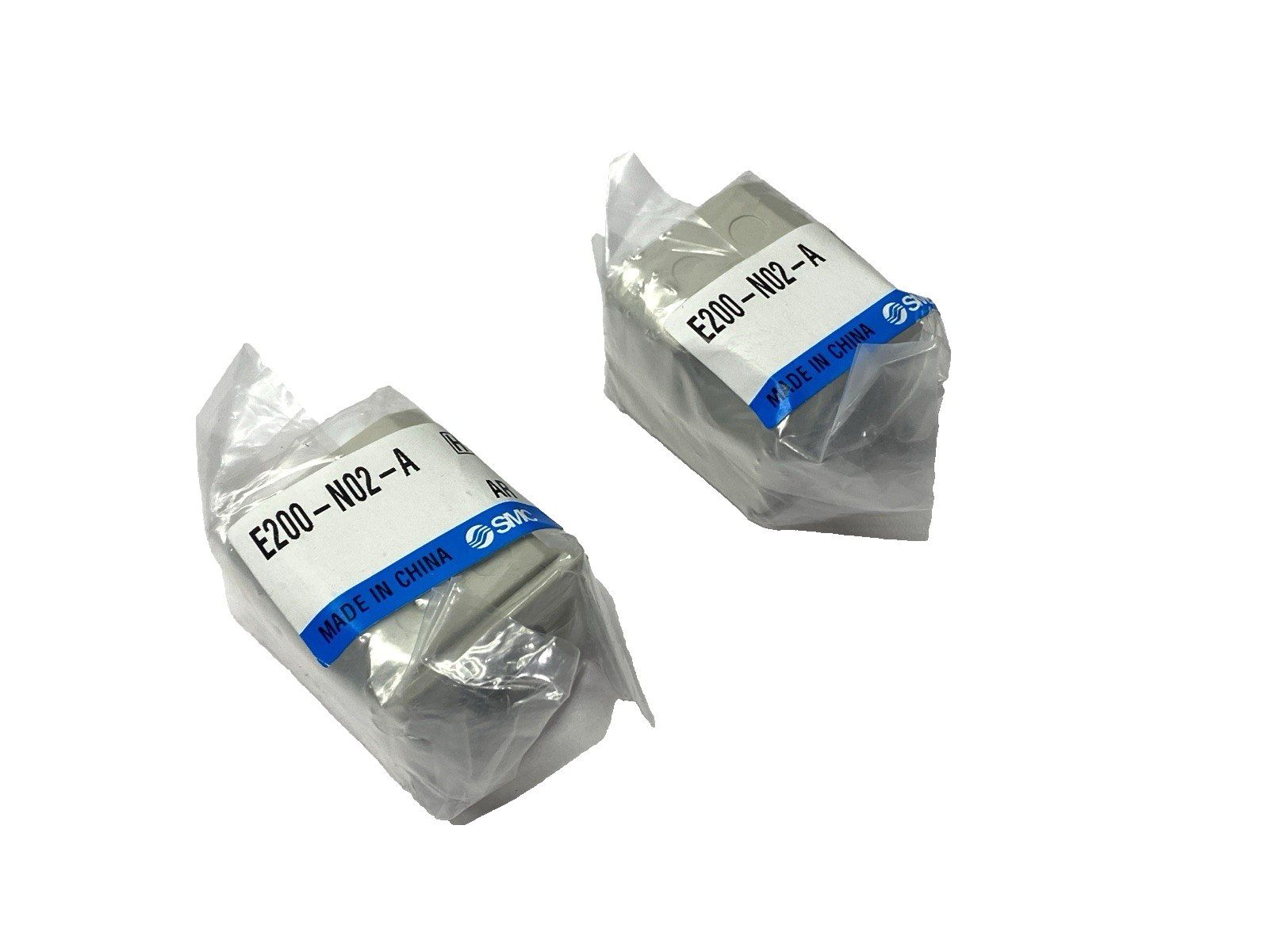 SMC E200-N02-A Pneumatic Adapter 1/4" Ports LOT OF 2 - Maverick Industrial Sales