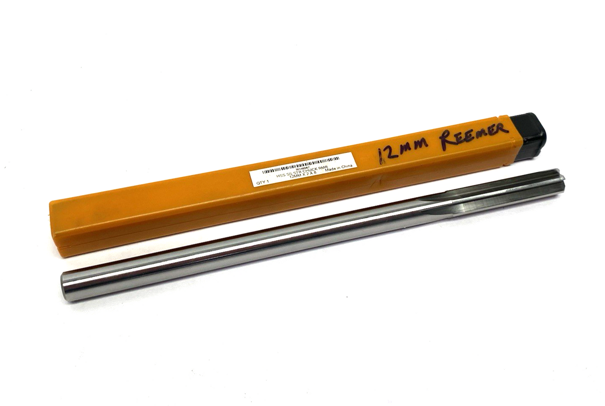 Hertel 30146567 Straight Shank Chucking Reamer 12mm Diam 6-Flute, 8" OAL - Maverick Industrial Sales