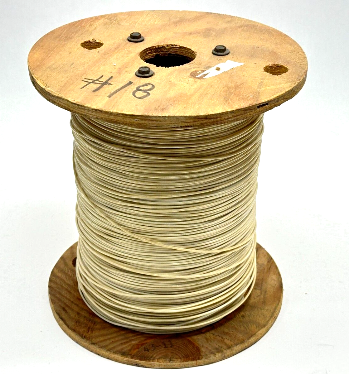 Coleman TFFN-18-STR-WHT Cable Stranded Copper 18AWG 600V 2000ft Spool - Maverick Industrial Sales