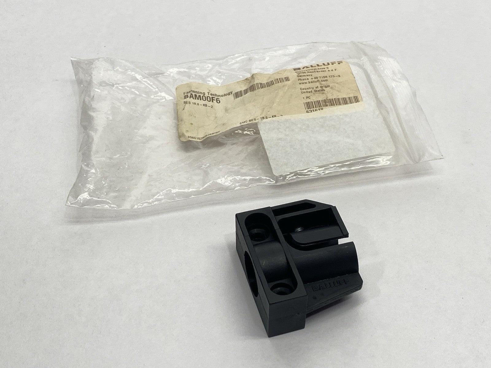 Balluff BAM00F6 Sensor Mounting Bracket BES 18,0-KB-2 - New - Maverick Industrial Sales