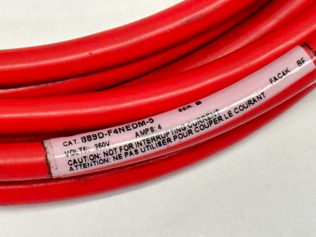 889D-F4NEDM-5 | Allen Bradley Ser B DC Micro Cable M/F M12 4-Pin 5m - Used - Maverick Industrial Sales