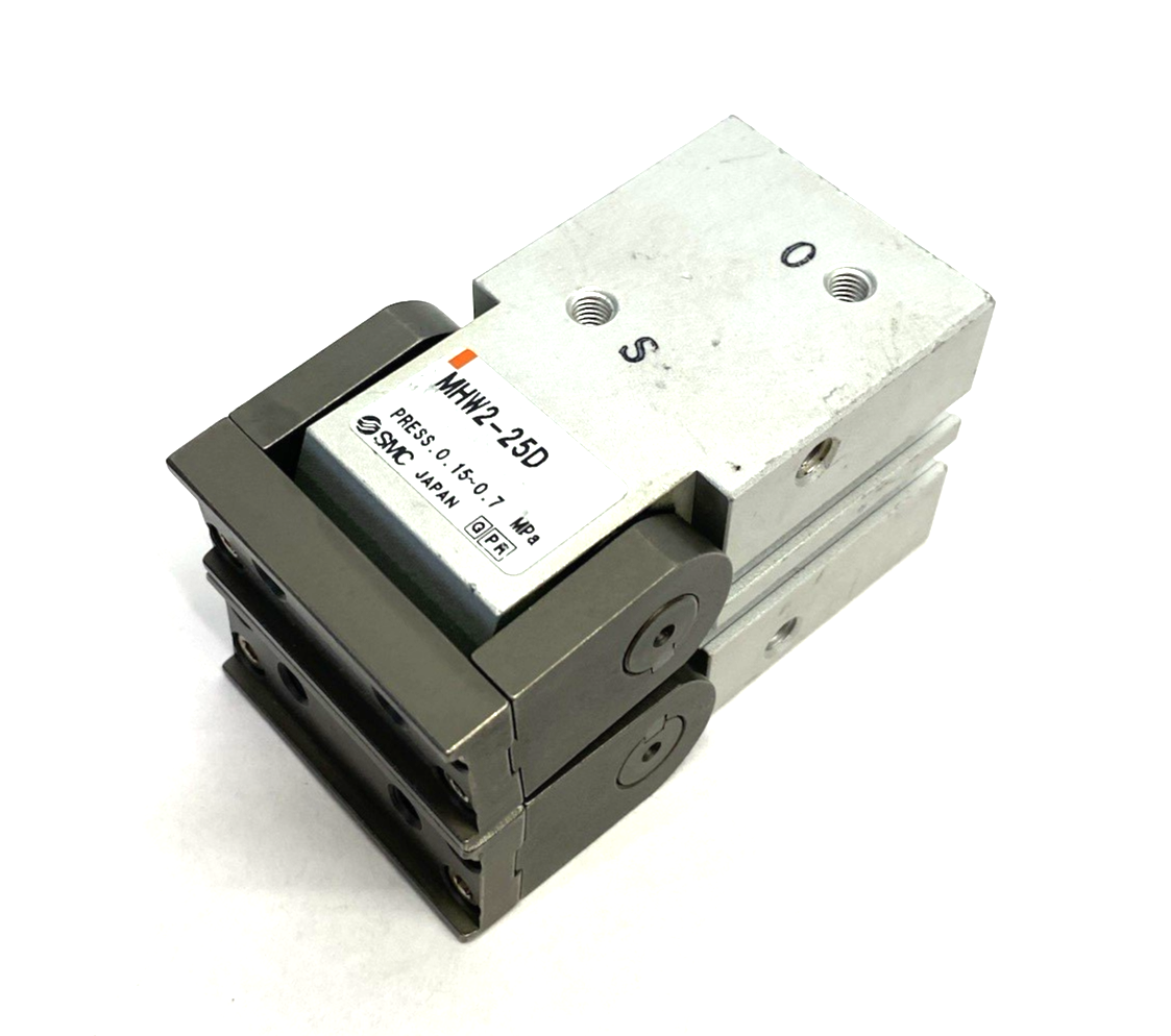 SMC MHW2-25D Two-Finger Angular Gripper Actuator, 25mm, Double-Acting - Maverick Industrial Sales