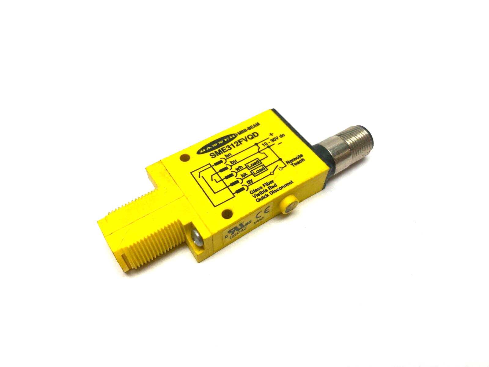 Banner SME312FVQD MINI-BEAM EXPERT Fiber Optic Amplifier Visible Red Glass 53729 - Maverick Industrial Sales