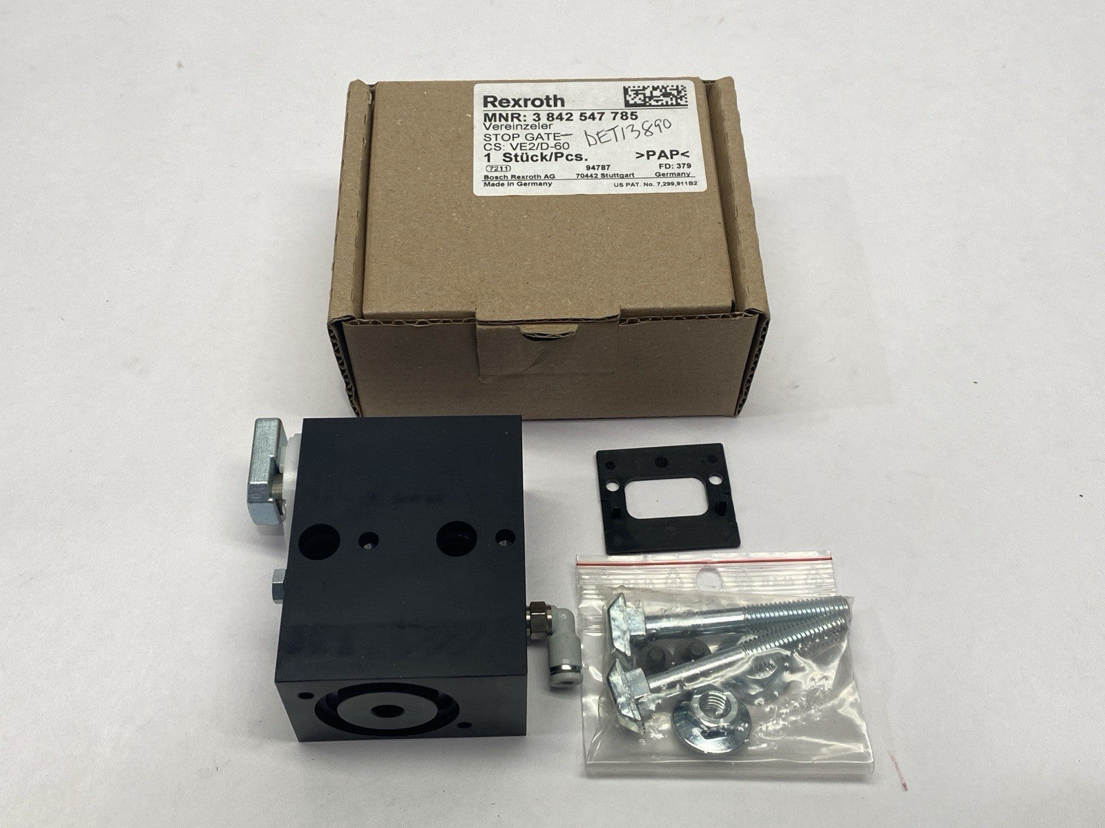 Bosch Rexroth 3842547785 Stop Gate VE 2/D-60 - Maverick Industrial Sales