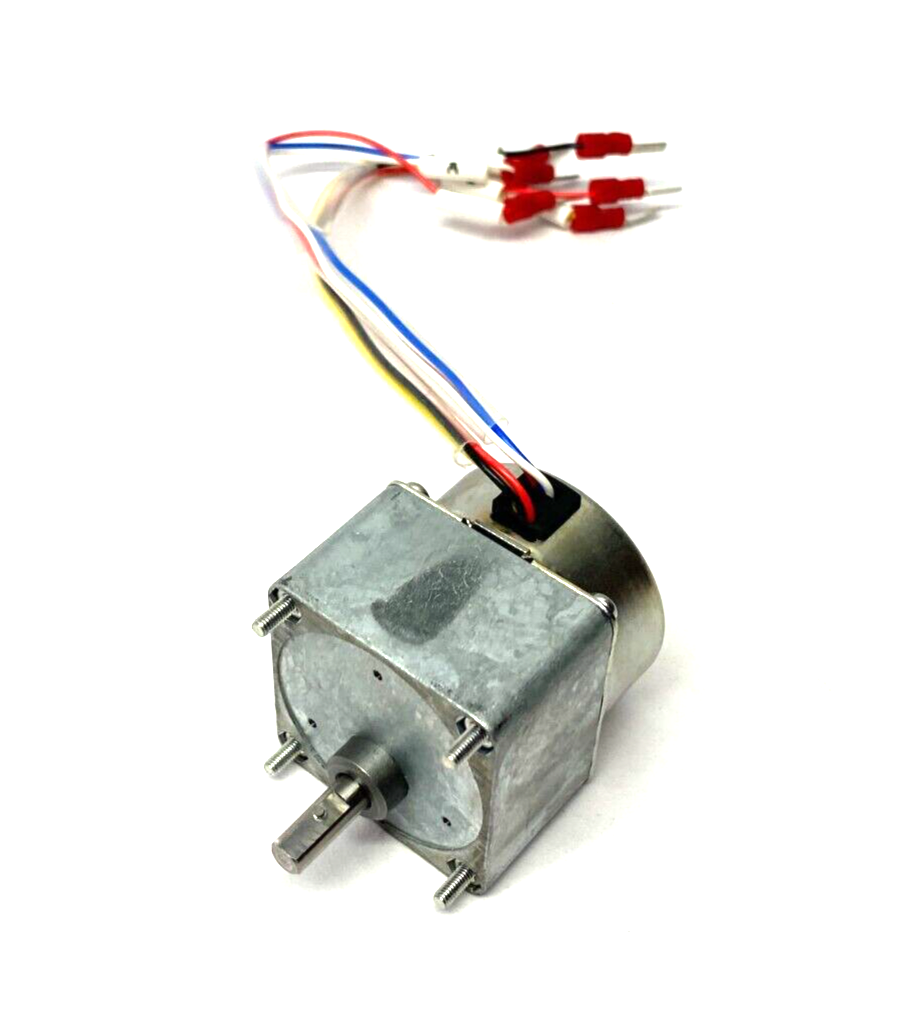 P43E-1G16 | Sanryusha Stepping Motor 4-Phase 15 Degree Step 24V w/ 1/60 Gear Head - Used - Maverick Industrial Sales