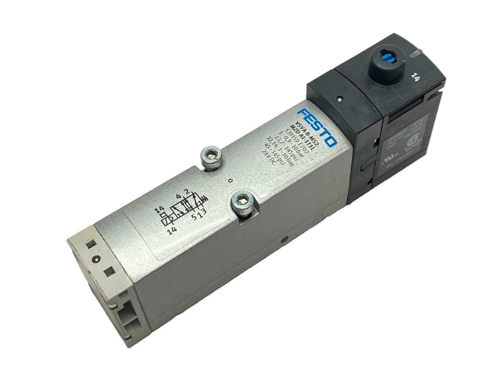 Festo VSVA-B-M52-MZD-A1-1T1L Air Solenoid Valve 5/2 Monostable 539159 - Maverick Industrial Sales