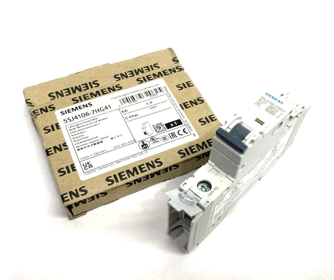 5SJ4106-7HG41 | Siemens Miniature Circuit Breaker 1-Pole 6A - New Other - Maverick Industrial Sales