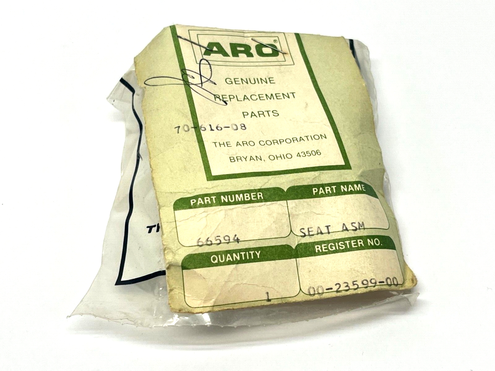66594 | ARO Seat ASM - New – Open box - Maverick Industrial Sales