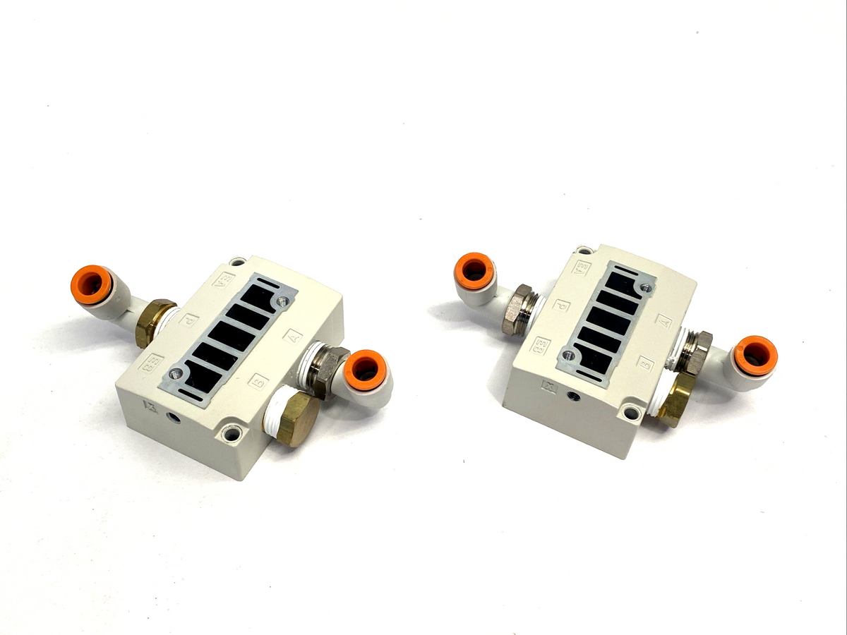 SY7000-27-2T | SMC Solenoid Valve Subplate LOT OF 2 - Used - Maverick Industrial Sales