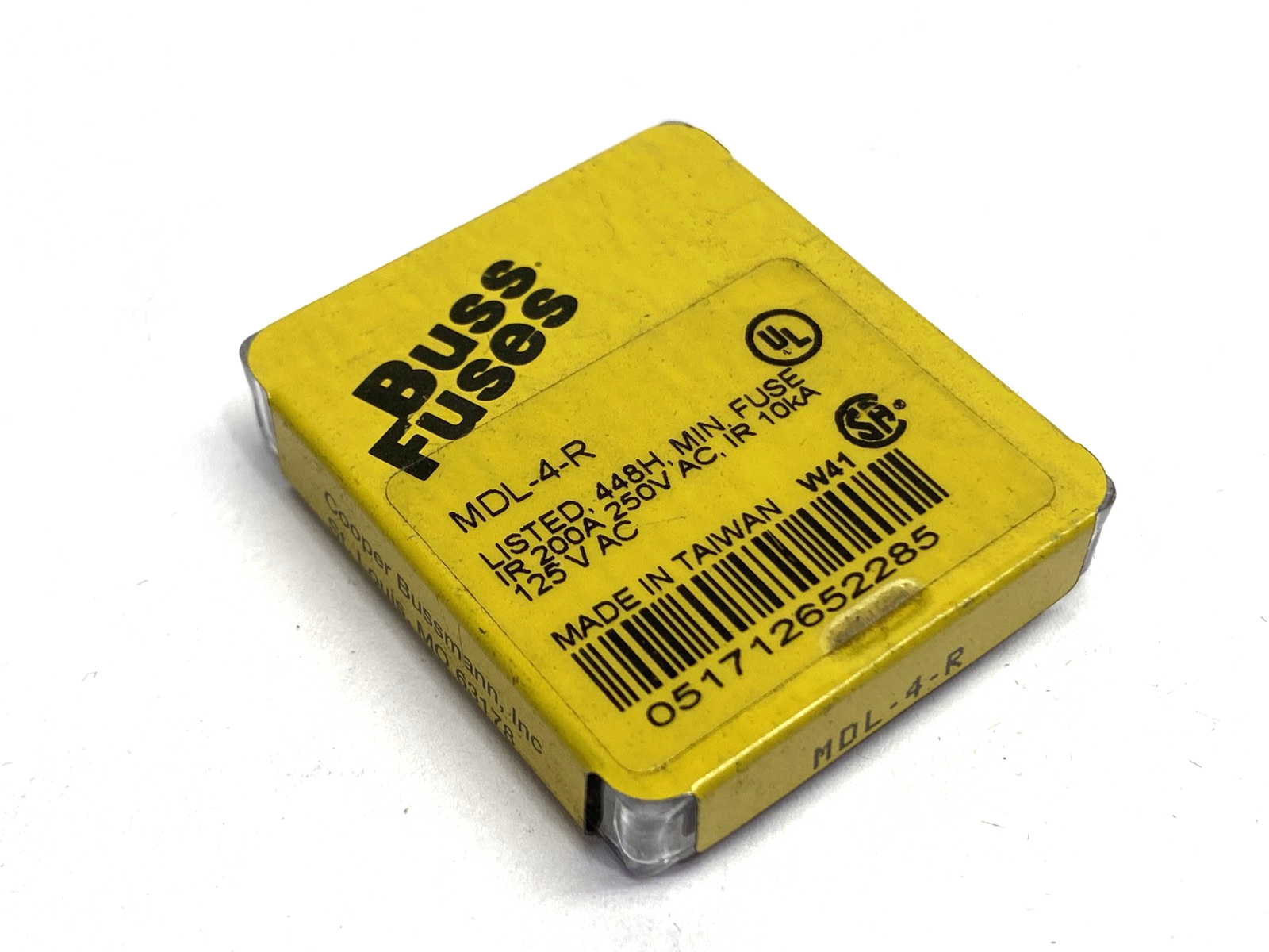 MDL-4-R | Cooper Bussmann Miniature Fuse 4A 250VAC PACKAGE OF 5 - New - Maverick Industrial Sales
