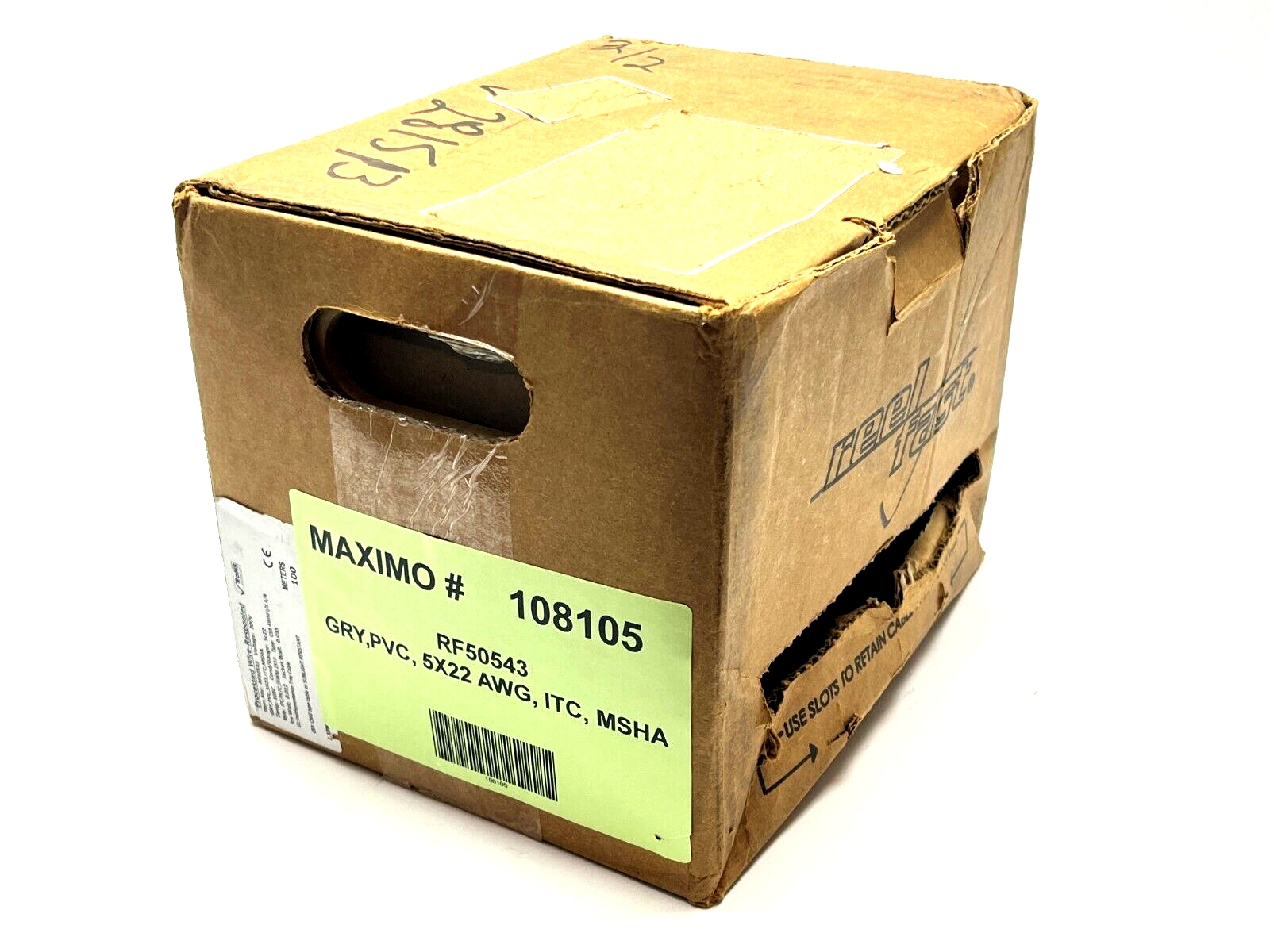 GRY,PVC,5X22,ITC,MSHA | Turck Cable 0.107lb/Meter 8lb Remaining RF50543 - New – Open box - Maverick Industrial Sales