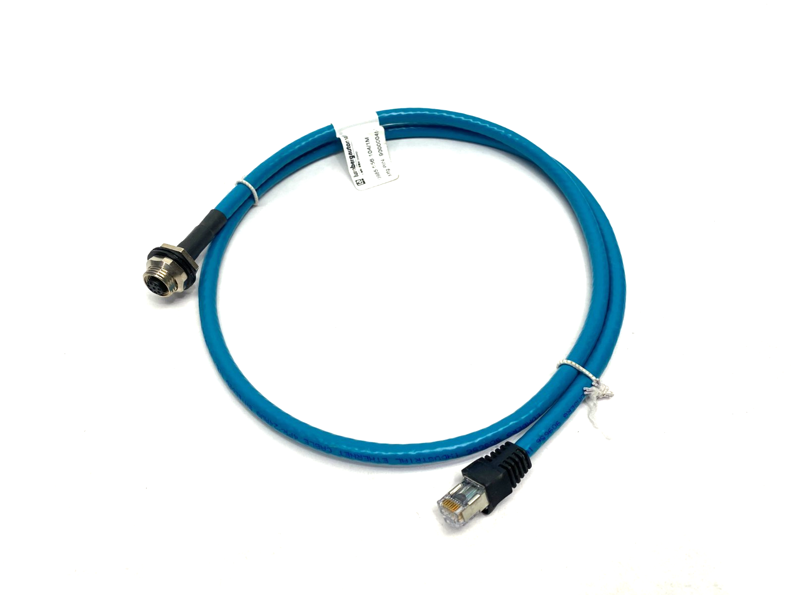 Lumberg 0985 656 104/1M Ethernet Cordset M12 8-Pin to RJ45 900000451 - Maverick Industrial Sales