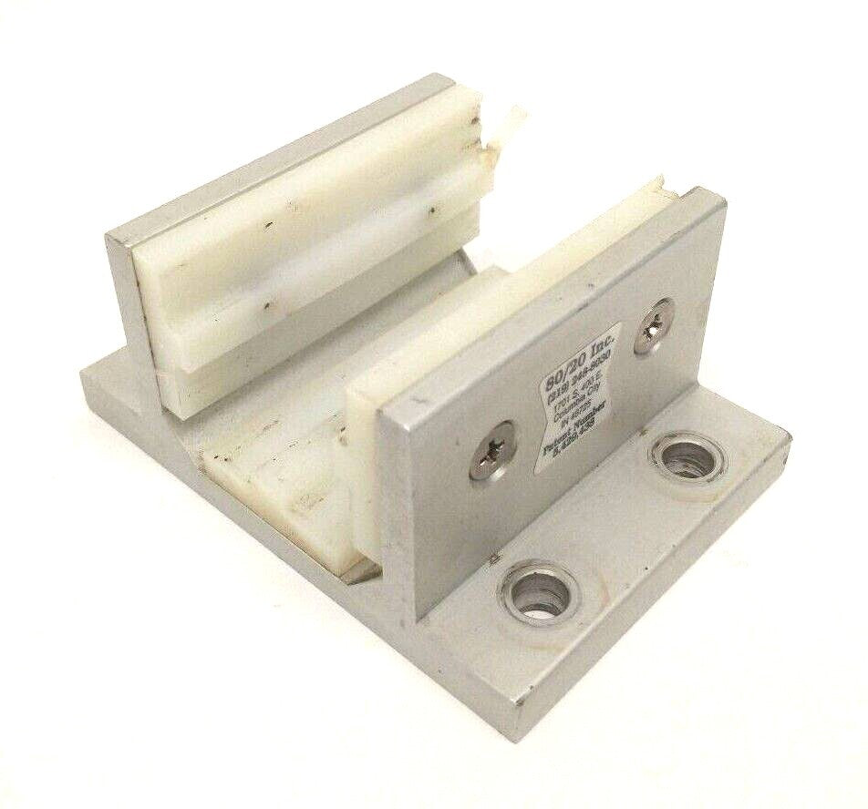 6825 | 80/20 3-Slot Mount Double Flange Aluminum Linear Bearing DAMAGED PLASTIC - Used - Maverick Industrial Sales