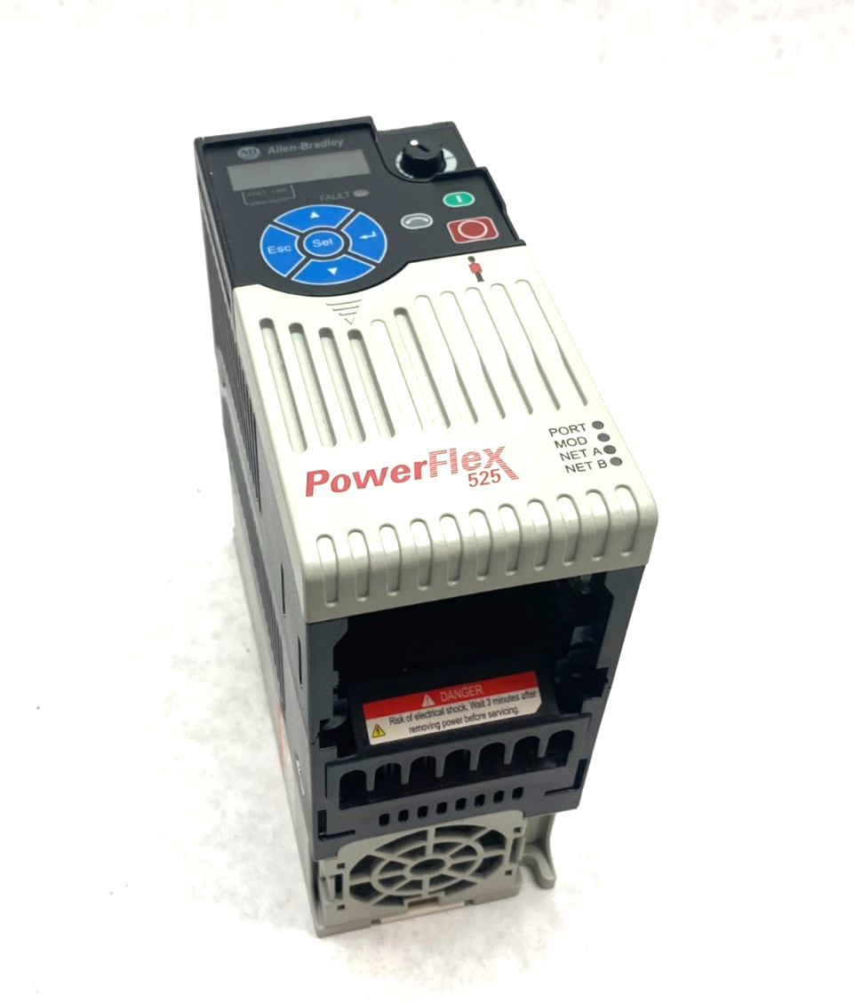 25B-D1P4N104 | Allen Bradley Ser. A PowerFlex 525 0.4kW (0.5Hp) AC Drive 3-Phase - Used - Maverick Industrial Sales