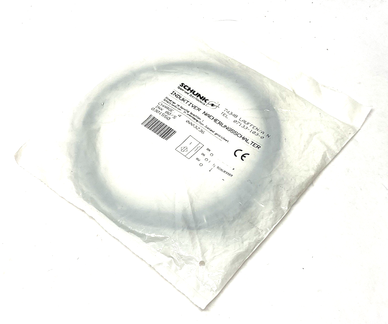 0301550 | Schunk Inductive Proximity Switch INK 80/S - New - Maverick Industrial Sales