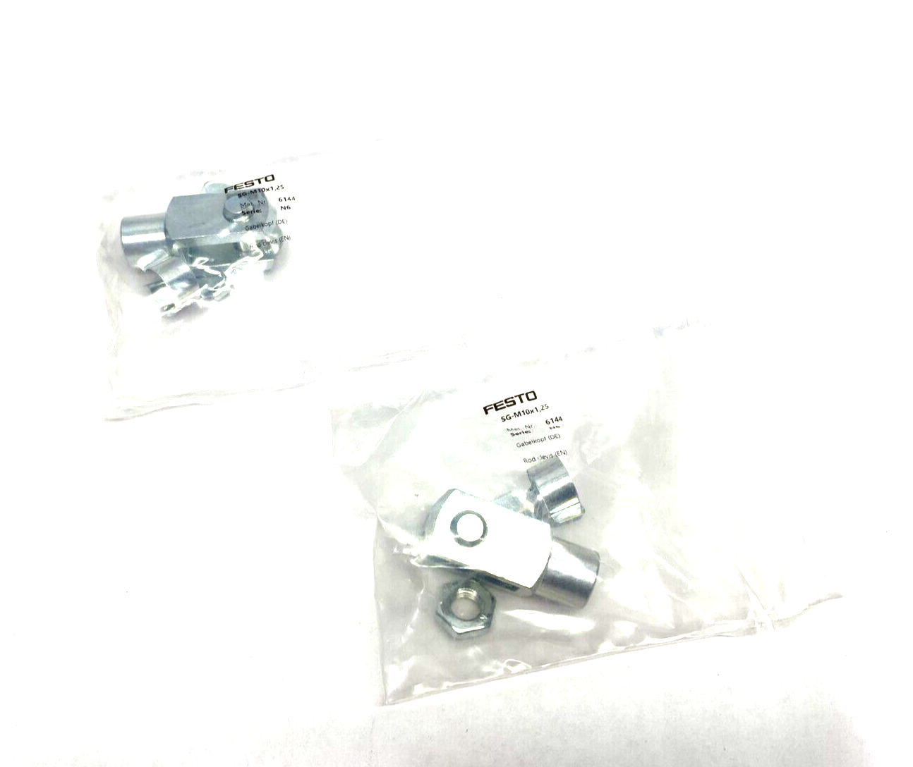 Festo SG-M10x1,25 Rod Clevis 6144 LOT OF 2 - Maverick Industrial Sales
