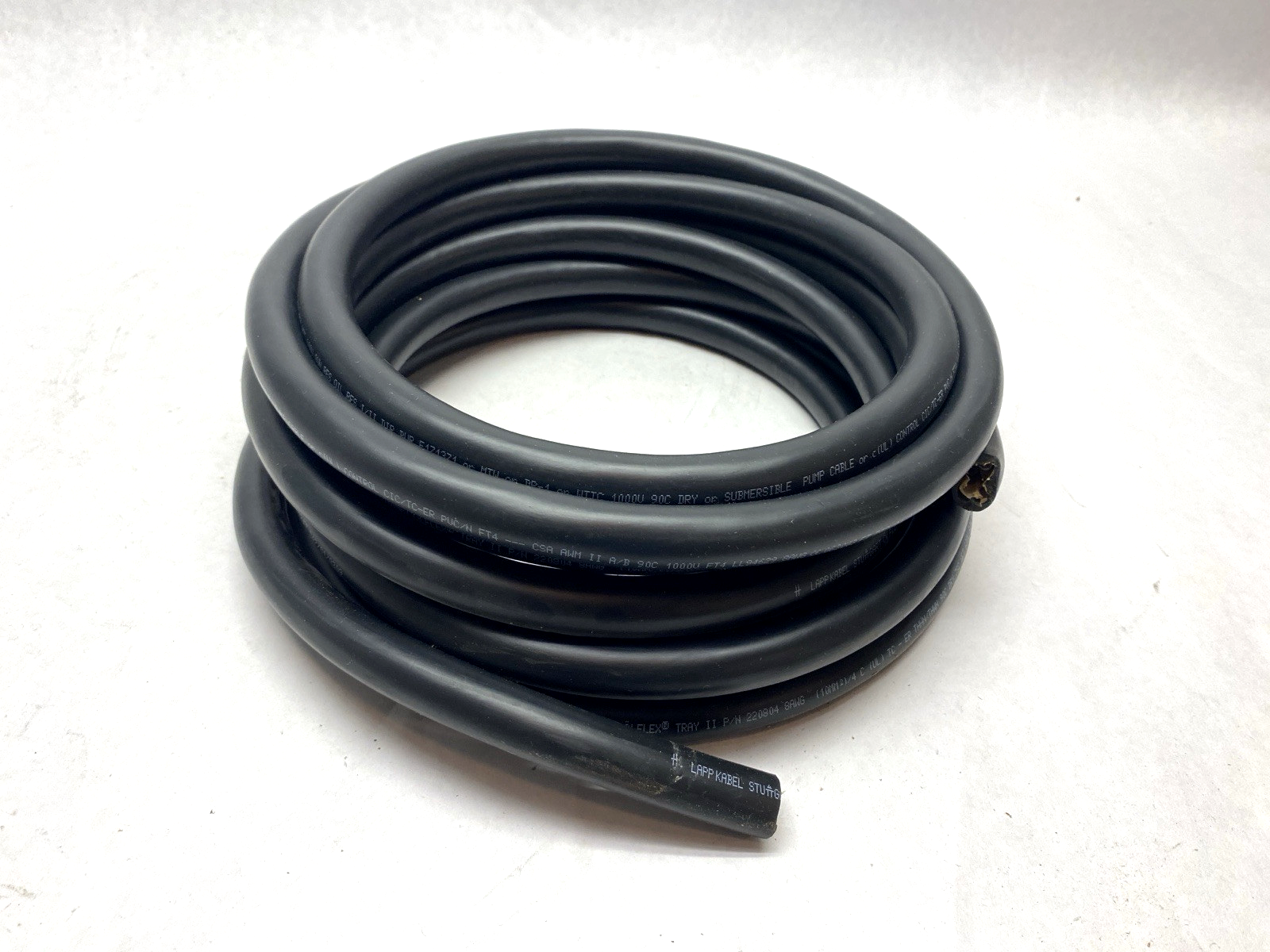 LAPP 220804 Cable OLFLEX TRAY II 4G10 8/4C 18.0 FT 4C 8 AWG Black - Maverick Industrial Sales