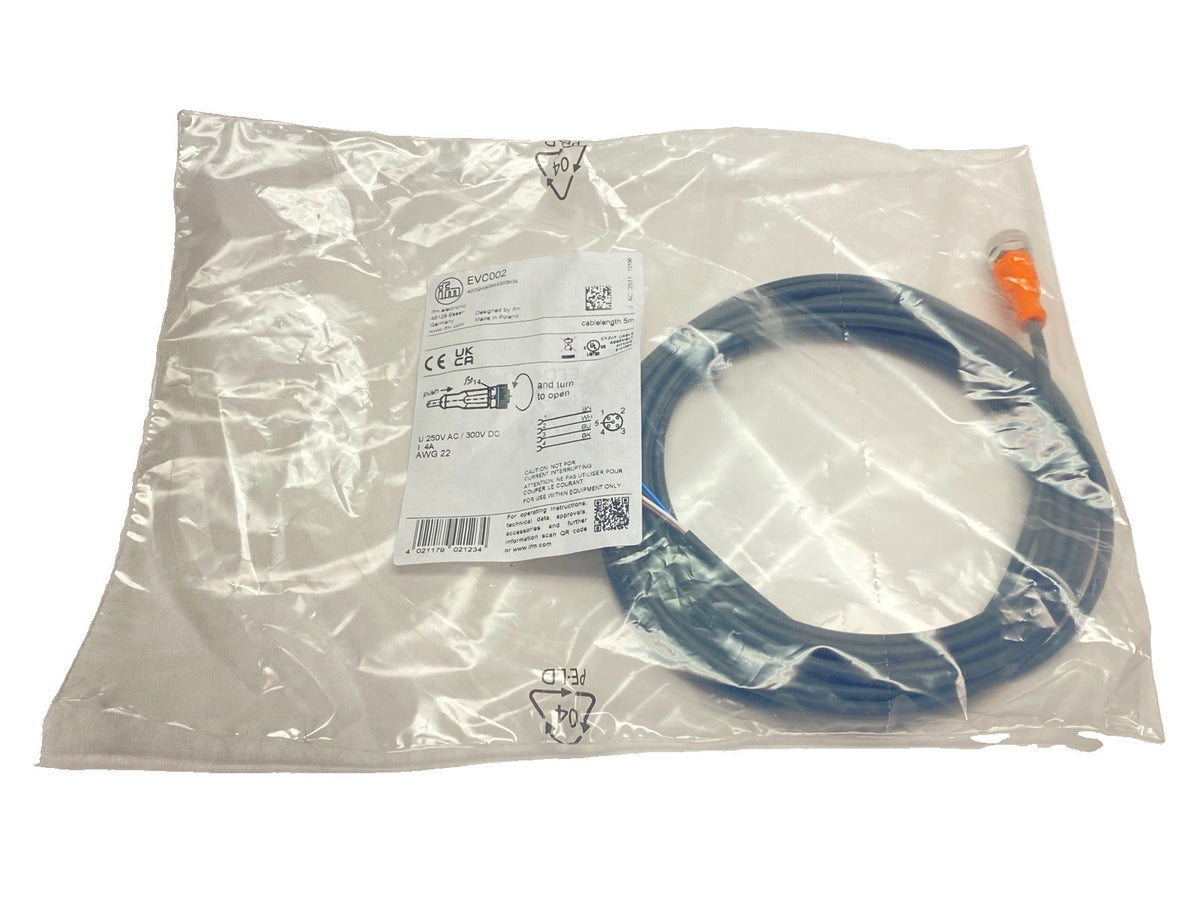 EVC002, ADOGH040MSS0005H04 | ifm EVC002 Single Ended Female Cordset M12 5-Pin 5m ADOGH040MSS0005H04 - New - Maverick Industrial Sales