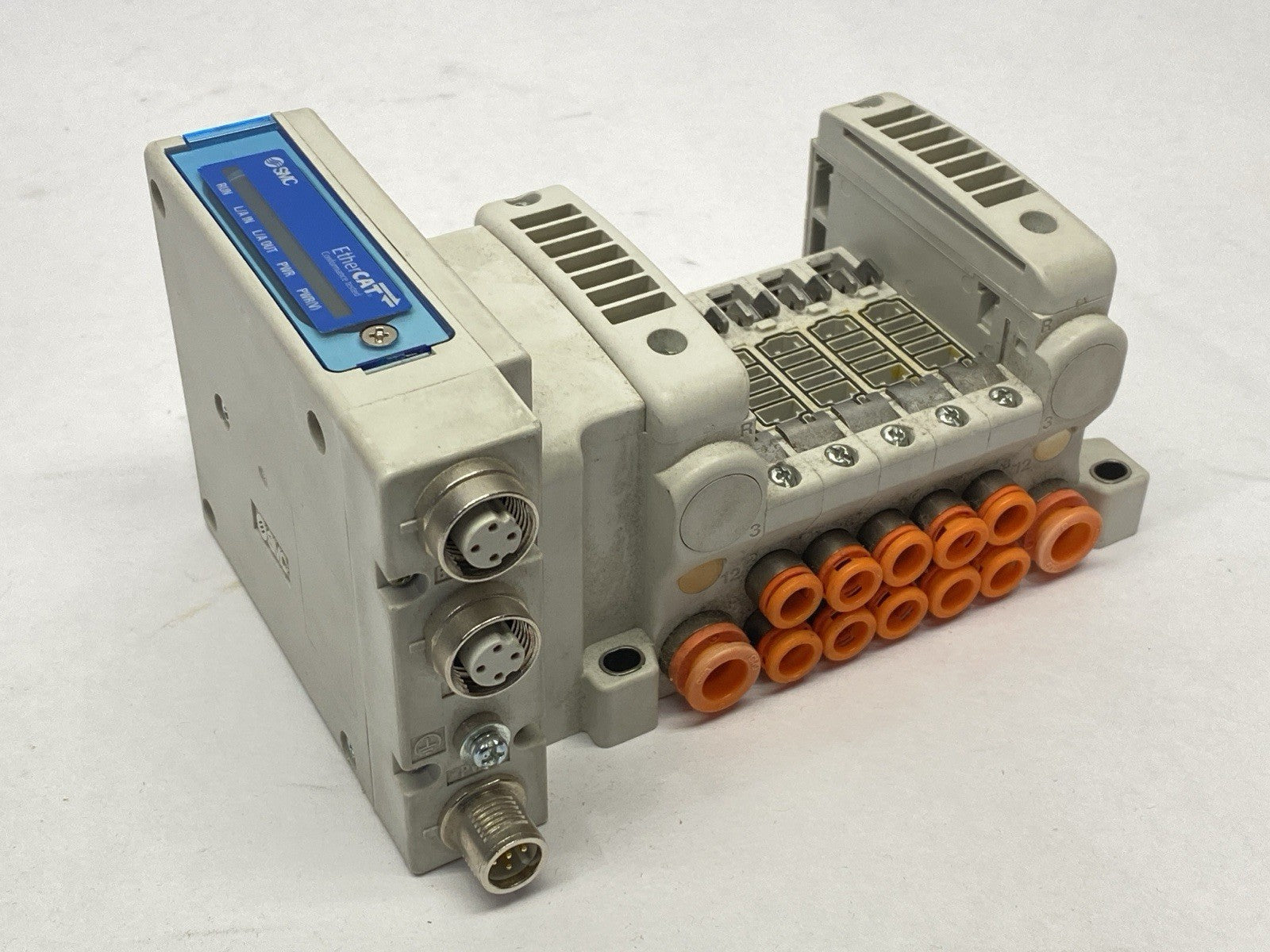 SMC VV5QC11-05N7SDAN-S Pneumatic Manifold 5-Station EX260-SEC1 - Used - Maverick Industrial Sales