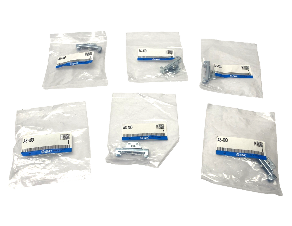 SMC AS-10D DIN Rail Mounting Bracket LOT OF 6 - Maverick Industrial Sales
