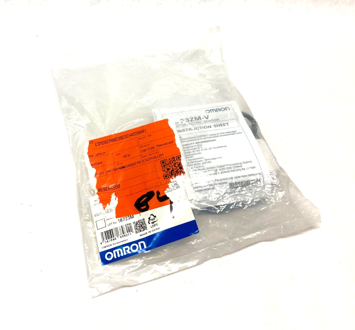 Omron E3ZM-V61 2M Color Mark Detection Compact Photoelectric Sensor - New - Maverick Industrial Sales