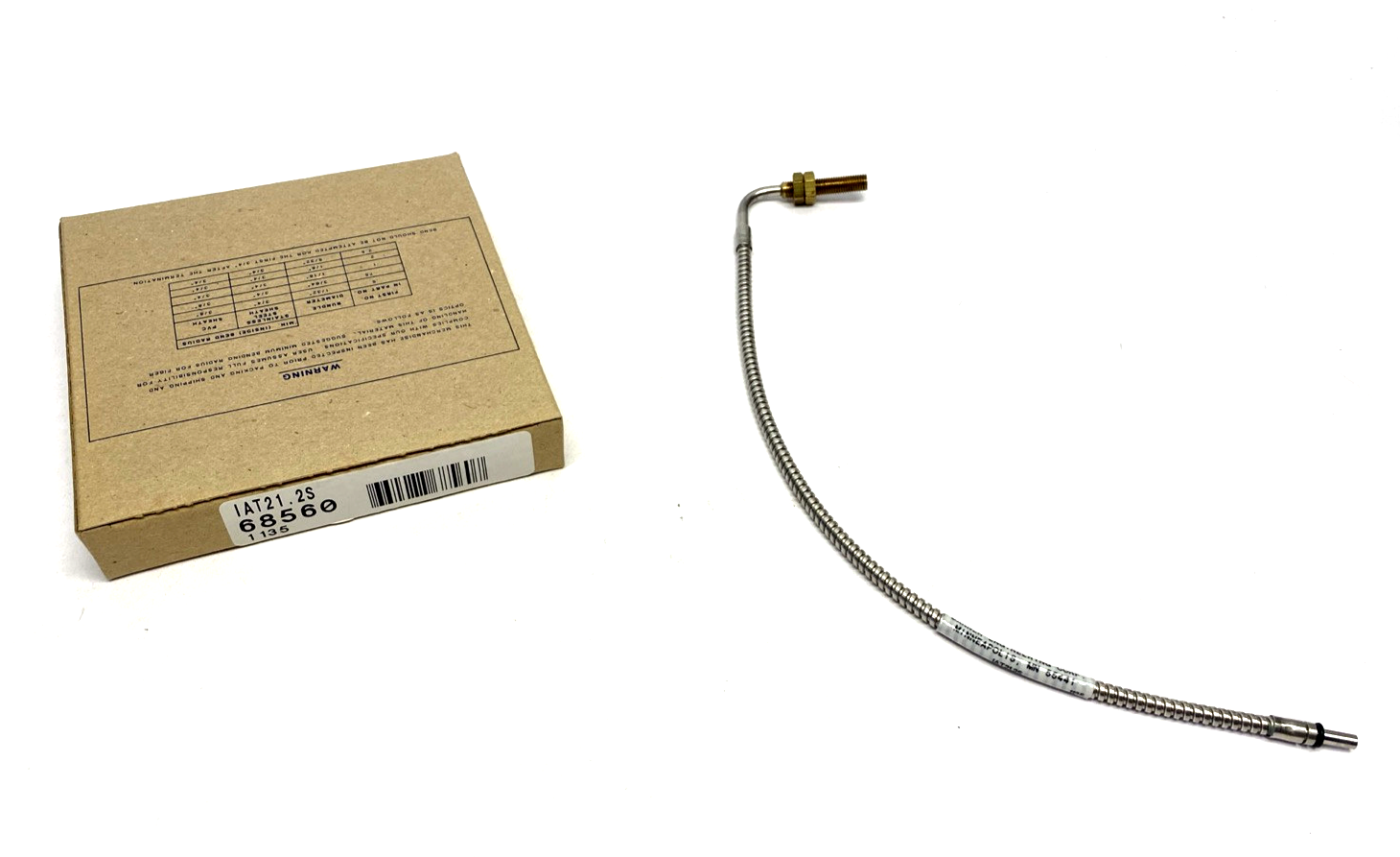 68560, IAT21.2S | Banner IAT21.2S Right Angle Fiber Unit, Glass Fiber 68560 - New - Maverick Industrial Sales