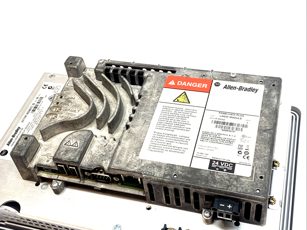 2711P-RDB7C | Allen-Bradley 6.5" Color HMI w/ 2711P-RP8D Logic Module - Used - Maverick Industrial Sales