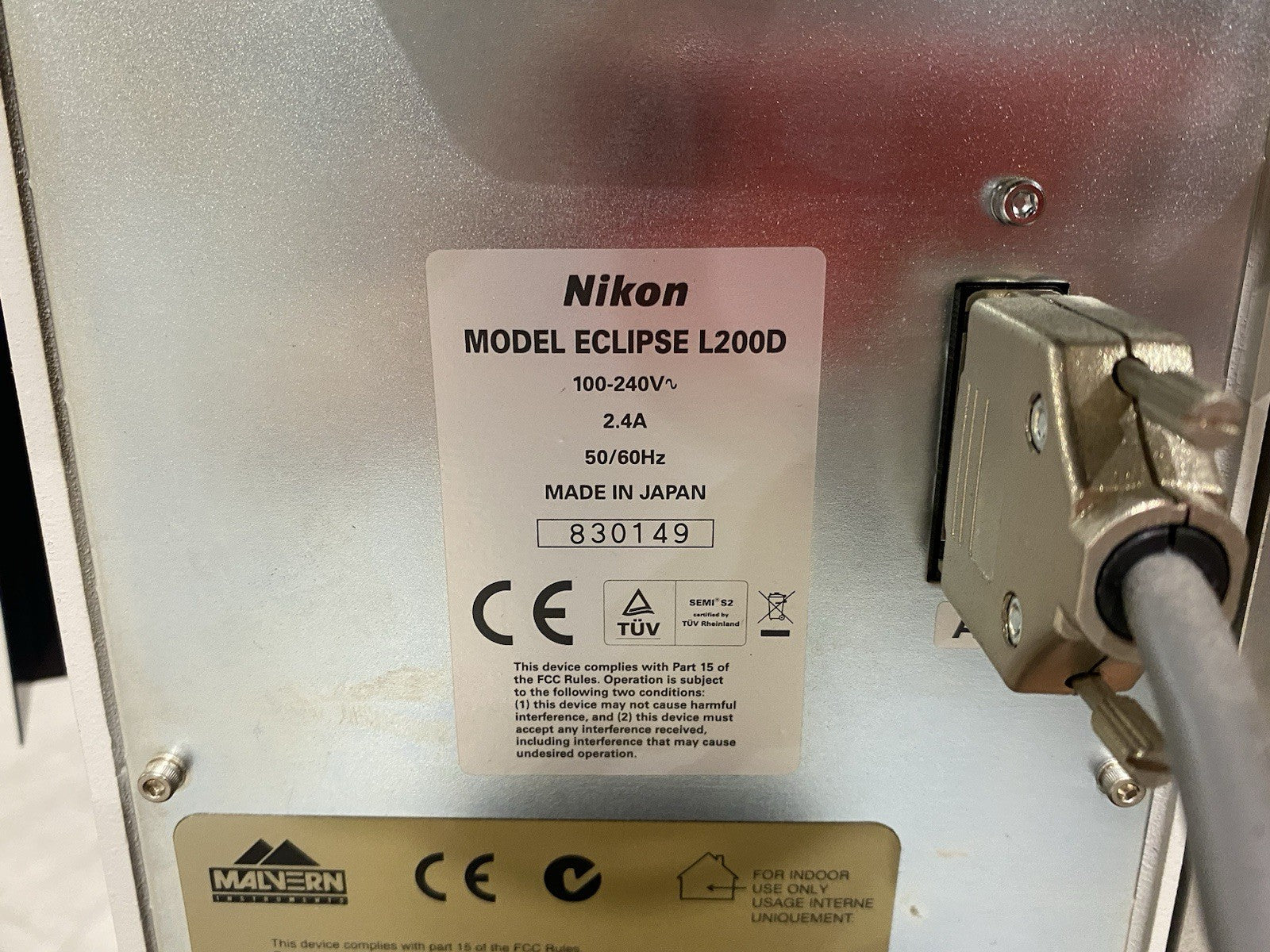 ECLIPSE L200D | Malvern Instruments, Nikon Precision Inspection Microscope - For parts or not working - Maverick Industrial Sales