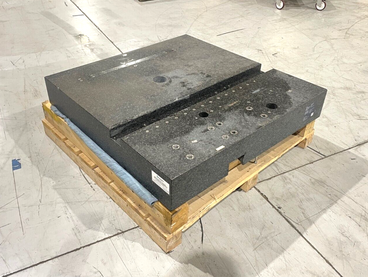Mycrona Maschinentyp CMM Machine Granite Base, 45-1/2" x 44-11/16" x 7" - Maverick Industrial Sales