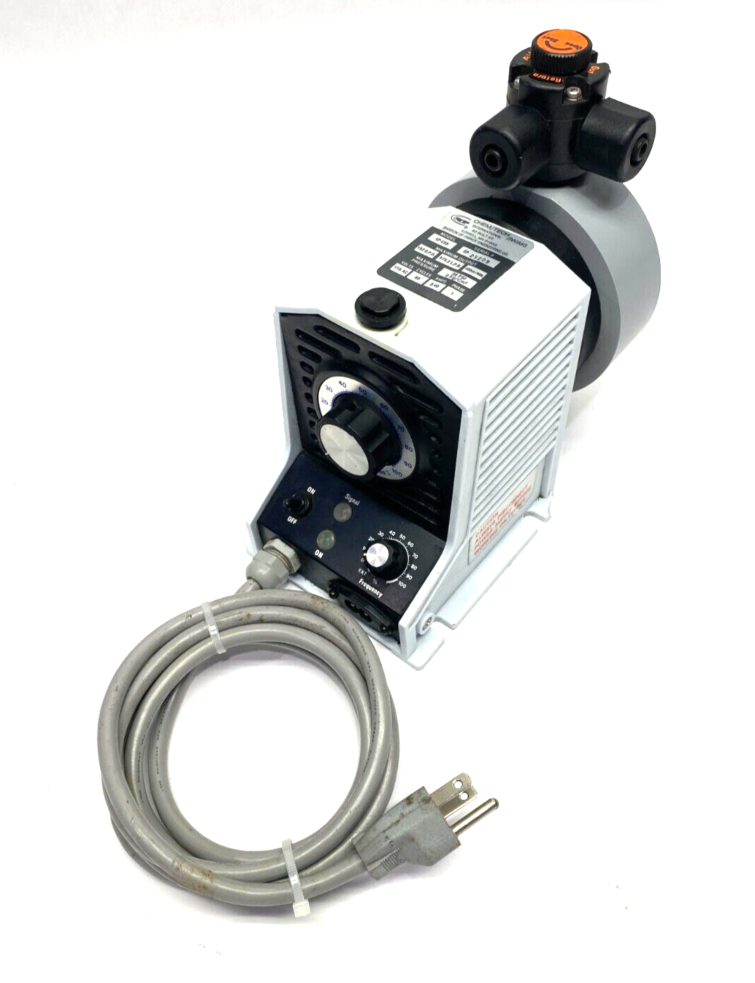 EP-C55 | Chem/Tech Dosing Pump 1-Phase 152 GPD 575.3LPD 400cc/min 60 Cycles 115VAC - Used - Maverick Industrial Sales