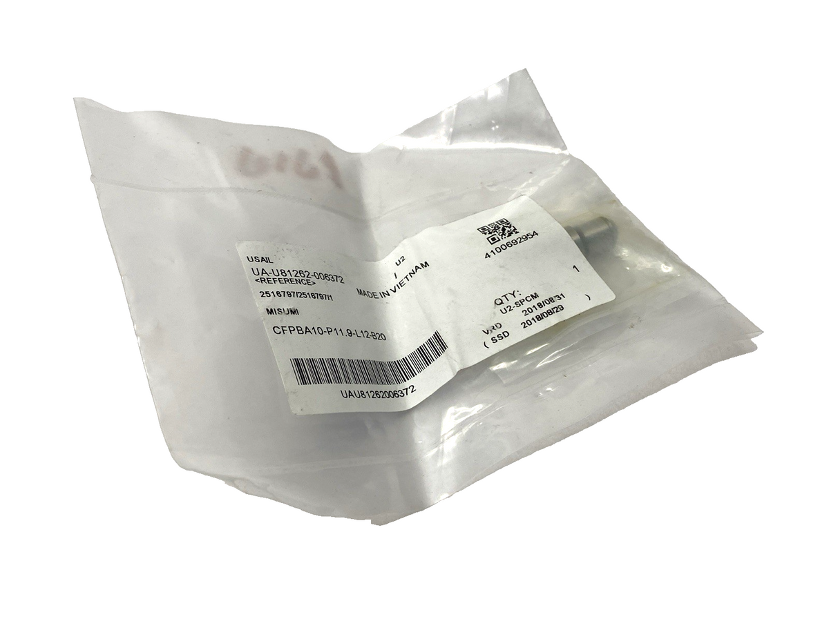 Misumi CFPBA10-P11.9-L12-B20 Large Head Locating Pin, Round/Diamond Head Tapered - Maverick Industrial Sales
