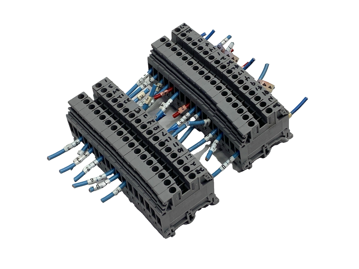 Entrelec M4/6_5116 Terminal Blocks 900V 40A LOT OF 34 - Maverick Industrial Sales
