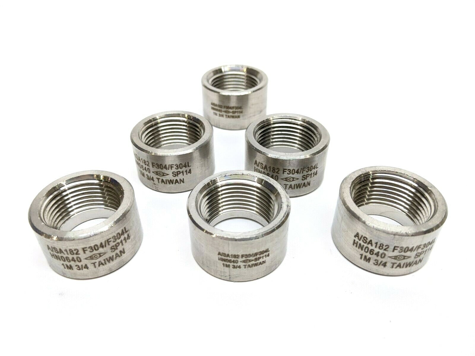 SCI A/SA182 F304/F304 HN0640 SP114 1M 3/4 Pipe Fitting LOT OF 6 - New – Open box - Maverick Industrial Sales