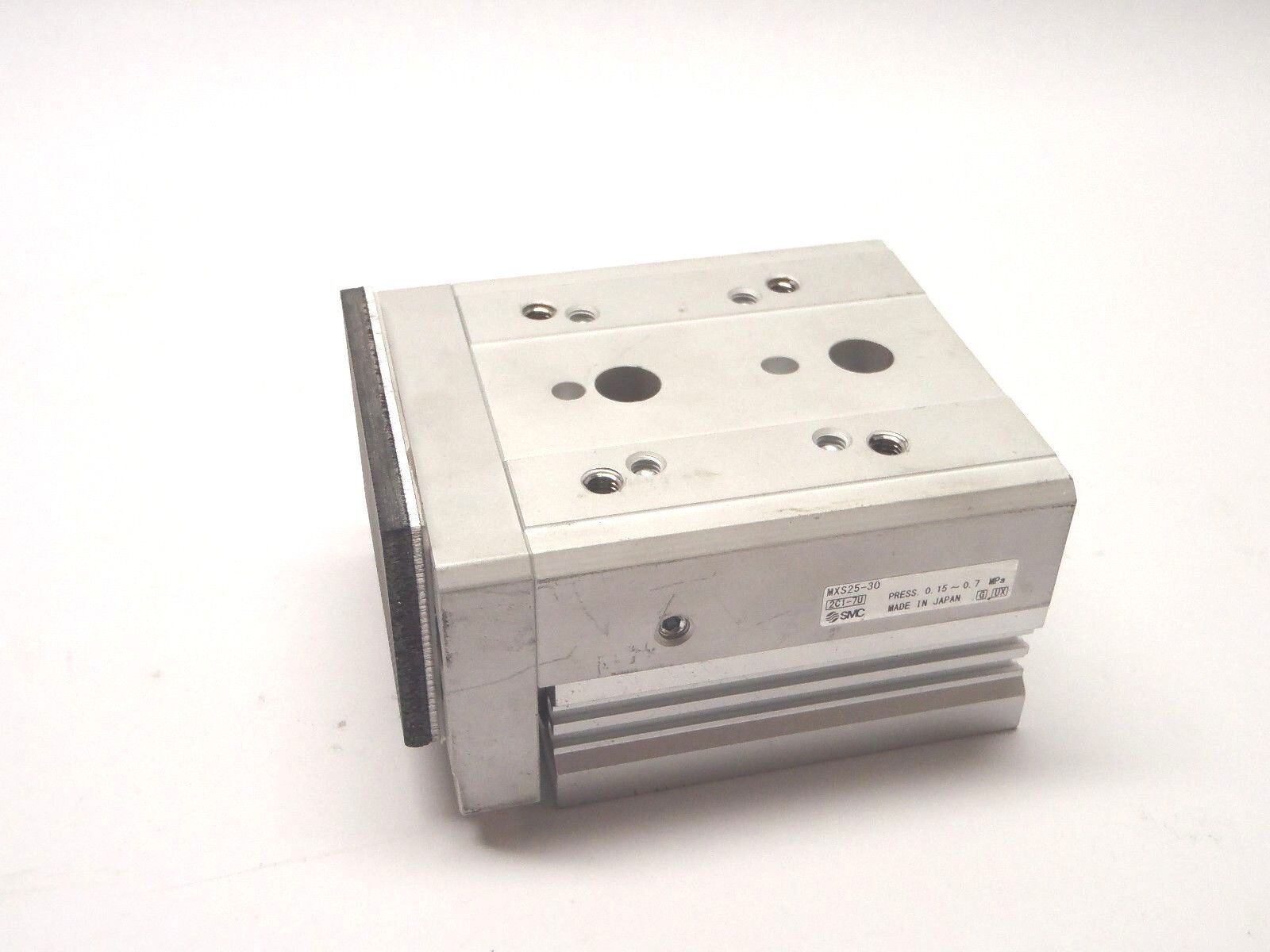 MXS25-30 | SMC Pneumatic Dual Rod Slide Table MXS/MXJ Guided Cylinder - Used - Maverick Industrial Sales