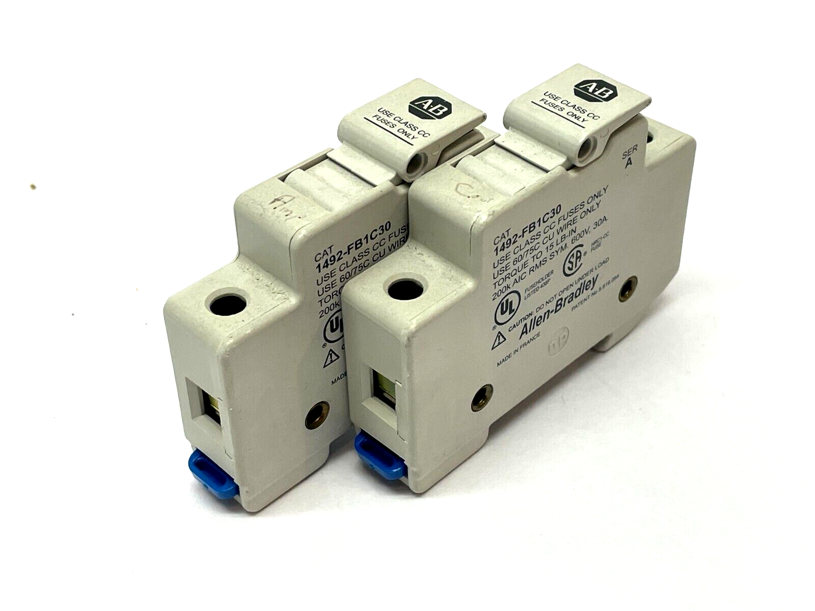 1492-FB1C30 | Allen Bradley Ser. A Fuse Holder LOT OF 2 - Used - Maverick Industrial Sales