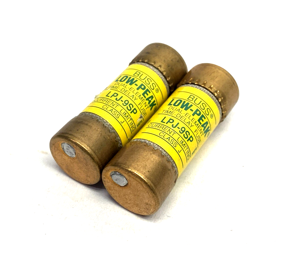 Bussmann LPJ-9SP Class J Time-Delay Dual-Element Fuse 9A 600VAC LOT OF 2 - Maverick Industrial Sales