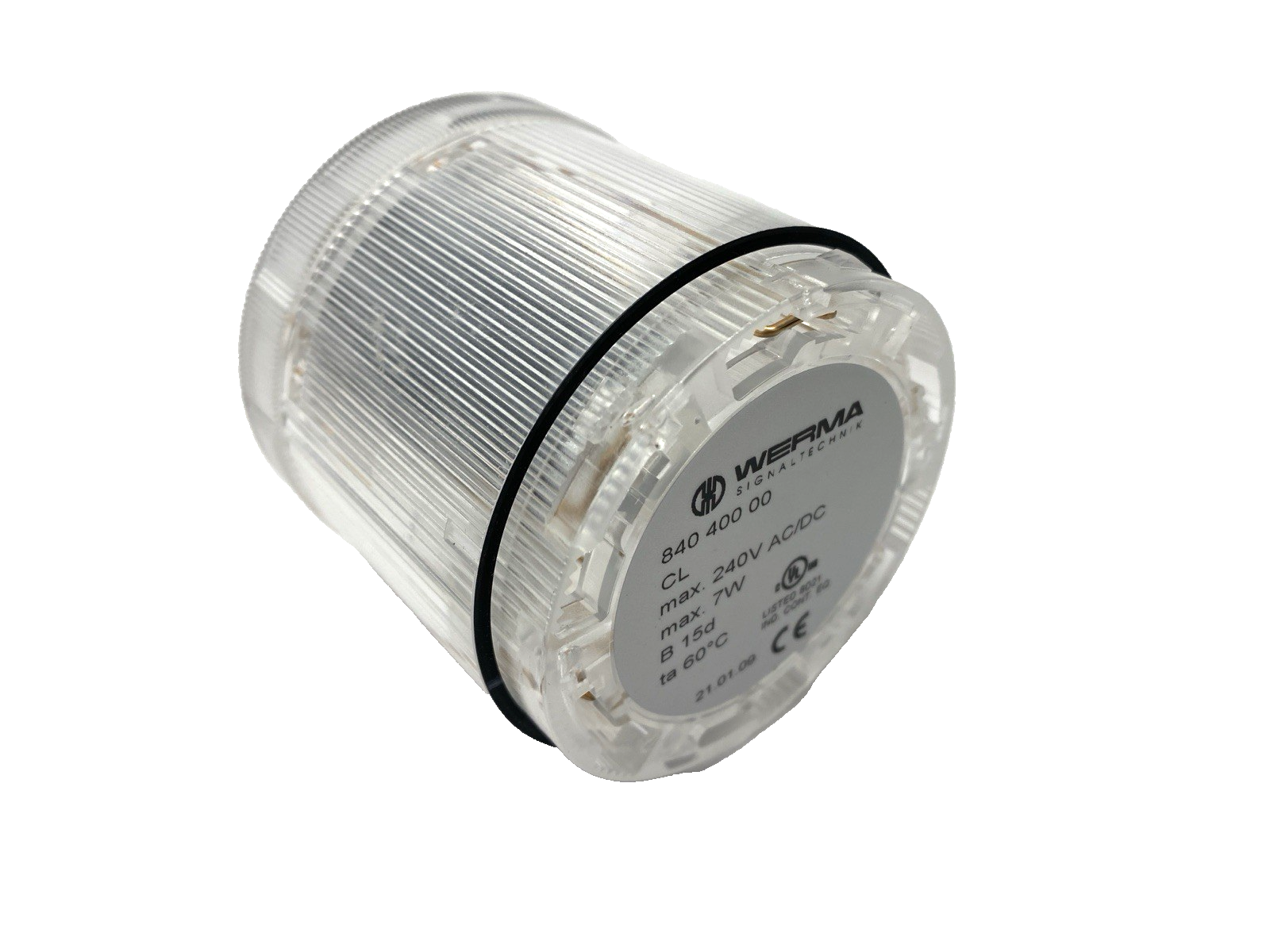 Werma 84040000 Clear Permanent Light Element 70mm Diameter 12-230VAC/DC CL - Maverick Industrial Sales