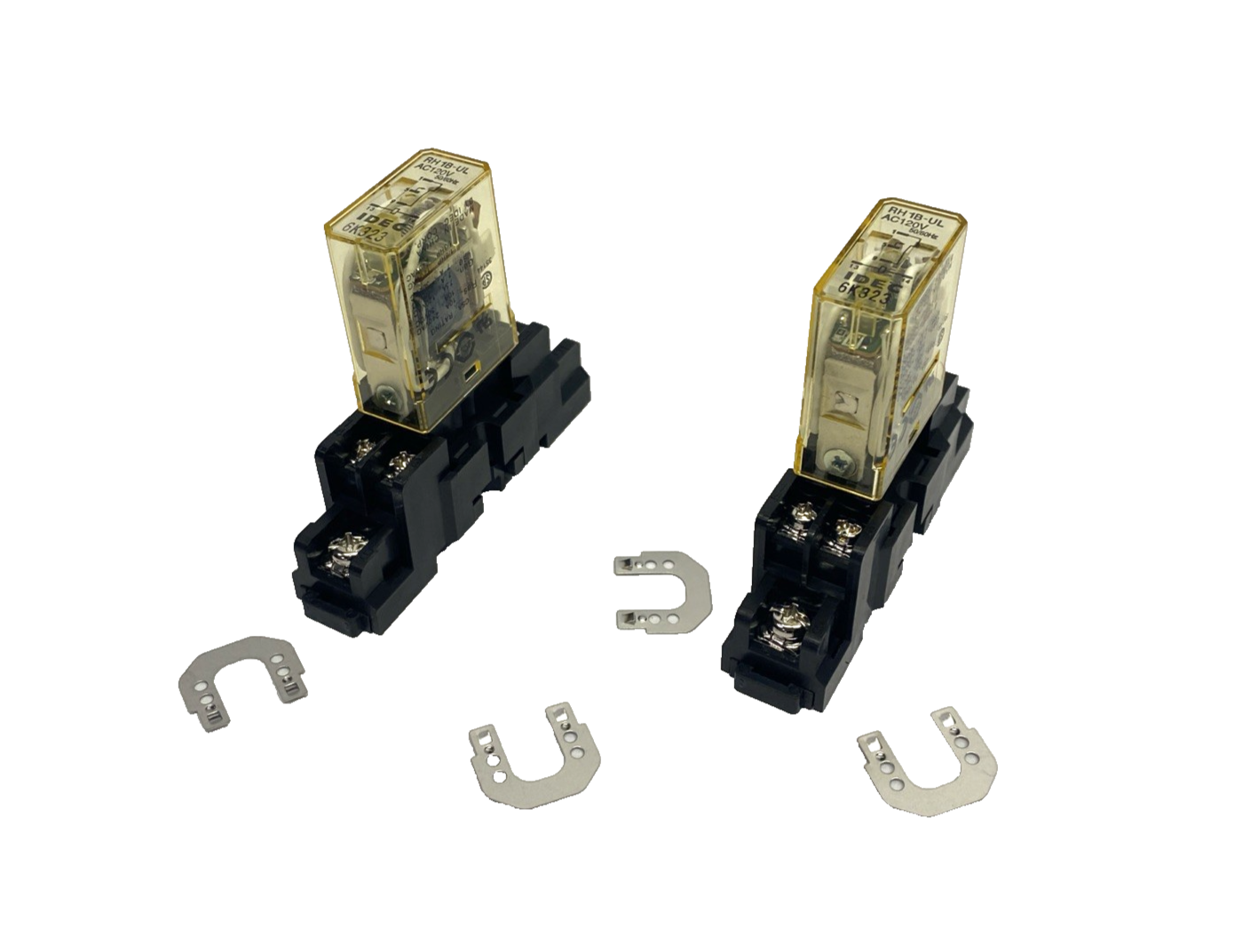 IDEC RH1B-ULAC120V Relay 120VAC 1P SH1B-05 Base LOT OF 2 - Maverick Industrial Sales