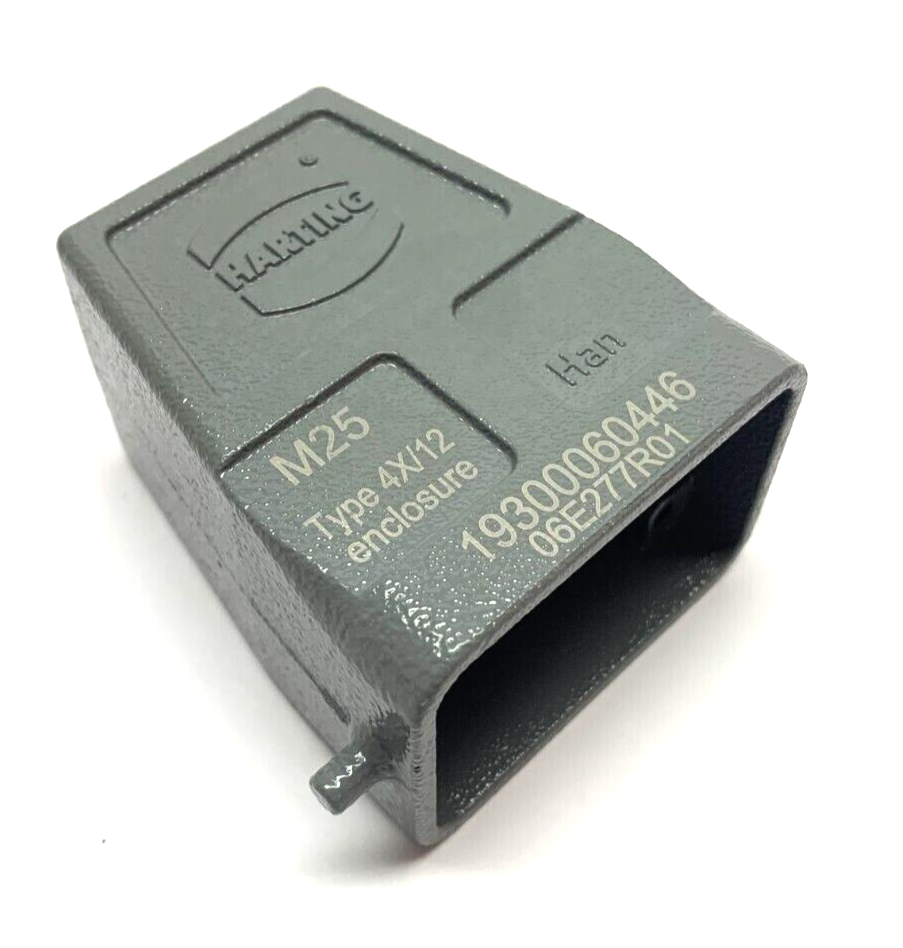 Harting 19300060446 Top Entry Hood M25 HAN 6B 2 Pegs Type 4X/12 Enclosure - Maverick Industrial Sales