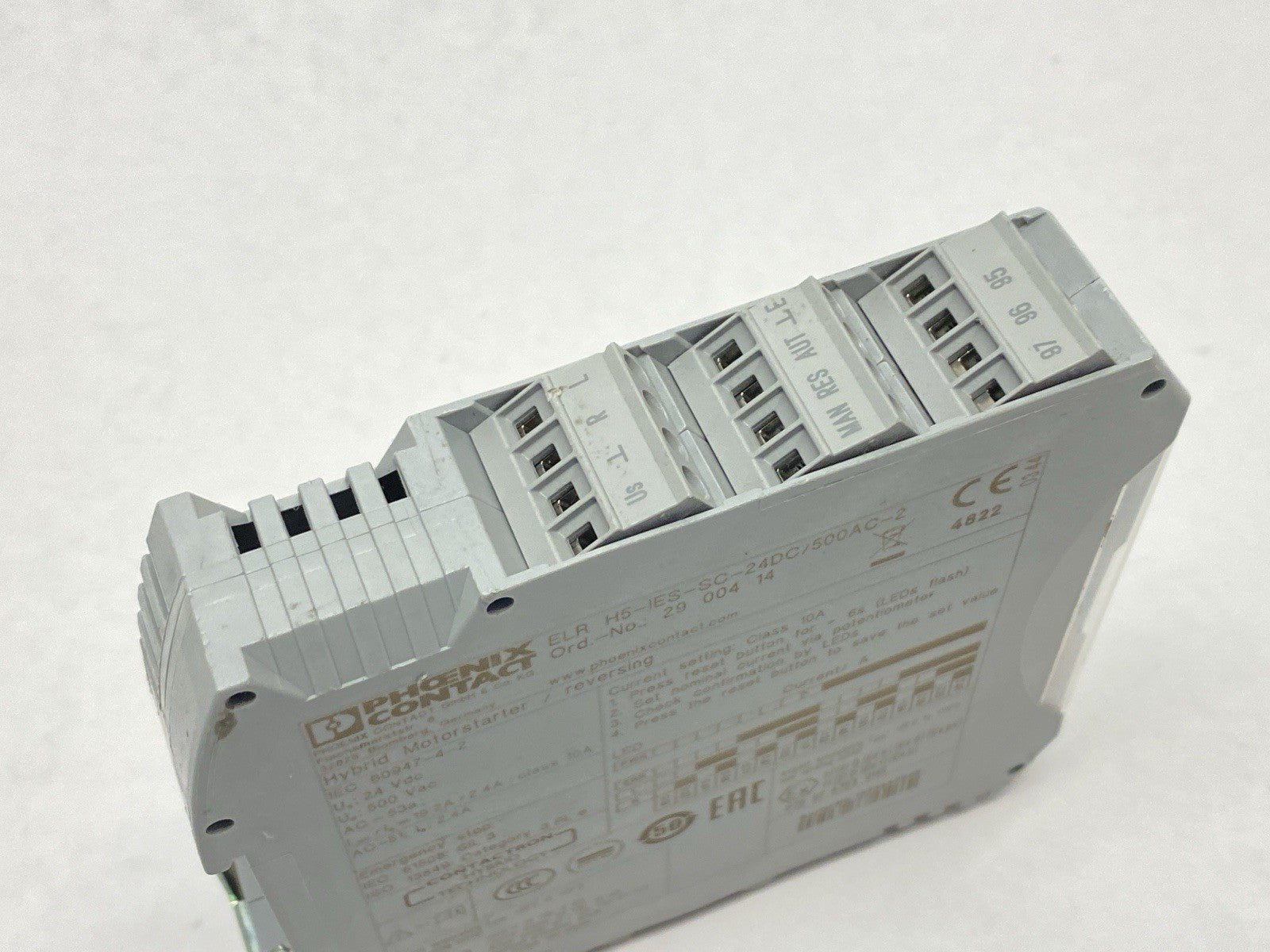 Phoenix Contact ELR H5-IES-SC- 24DC/500AC-2 Hybrid Motor Starter 2900414 - Maverick Industrial Sales