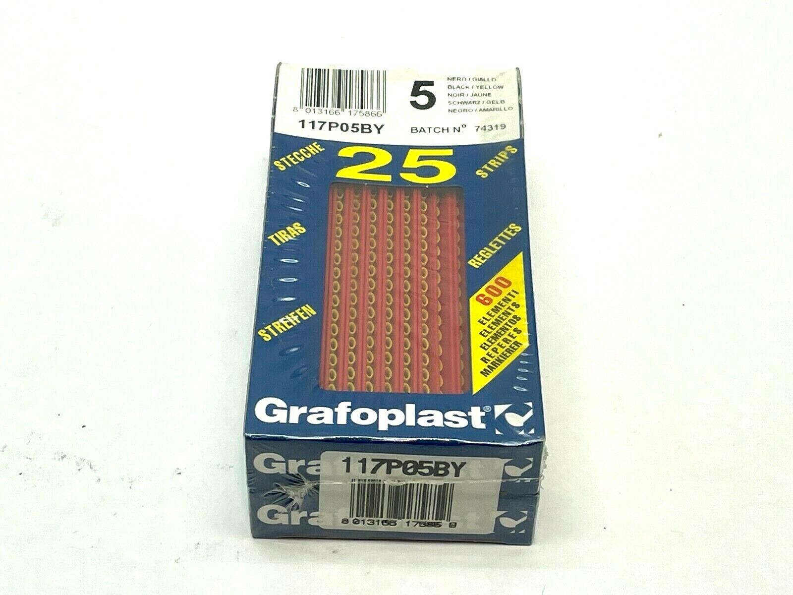117P05BY | Grafoplast Wiremarker Strips LOT OF 50 - New - Maverick Industrial Sales