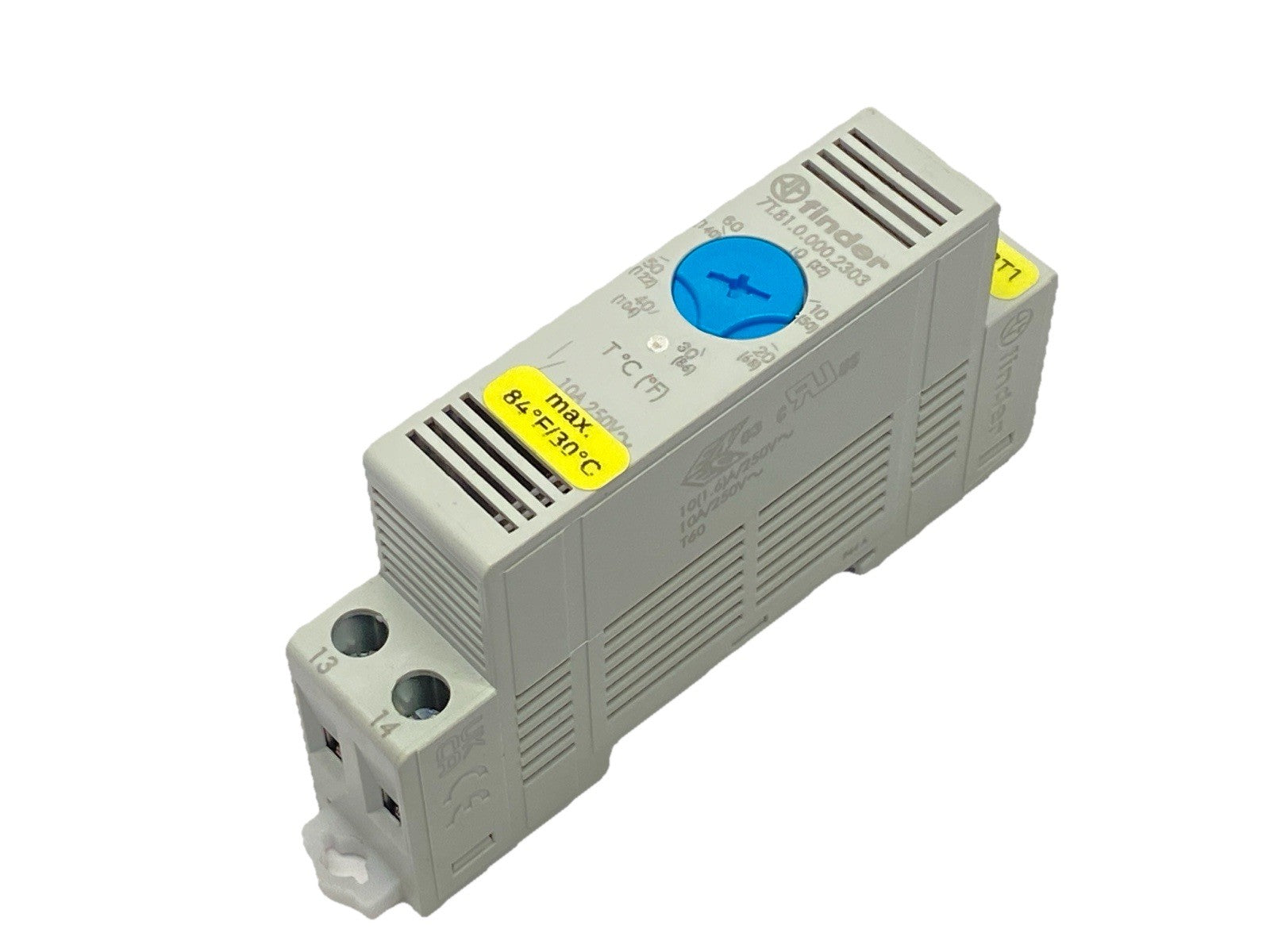 Finder 71.81.0.000.2303 Thermostat 0-60 Deg 10A 250V - New – Open box - Maverick Industrial Sales