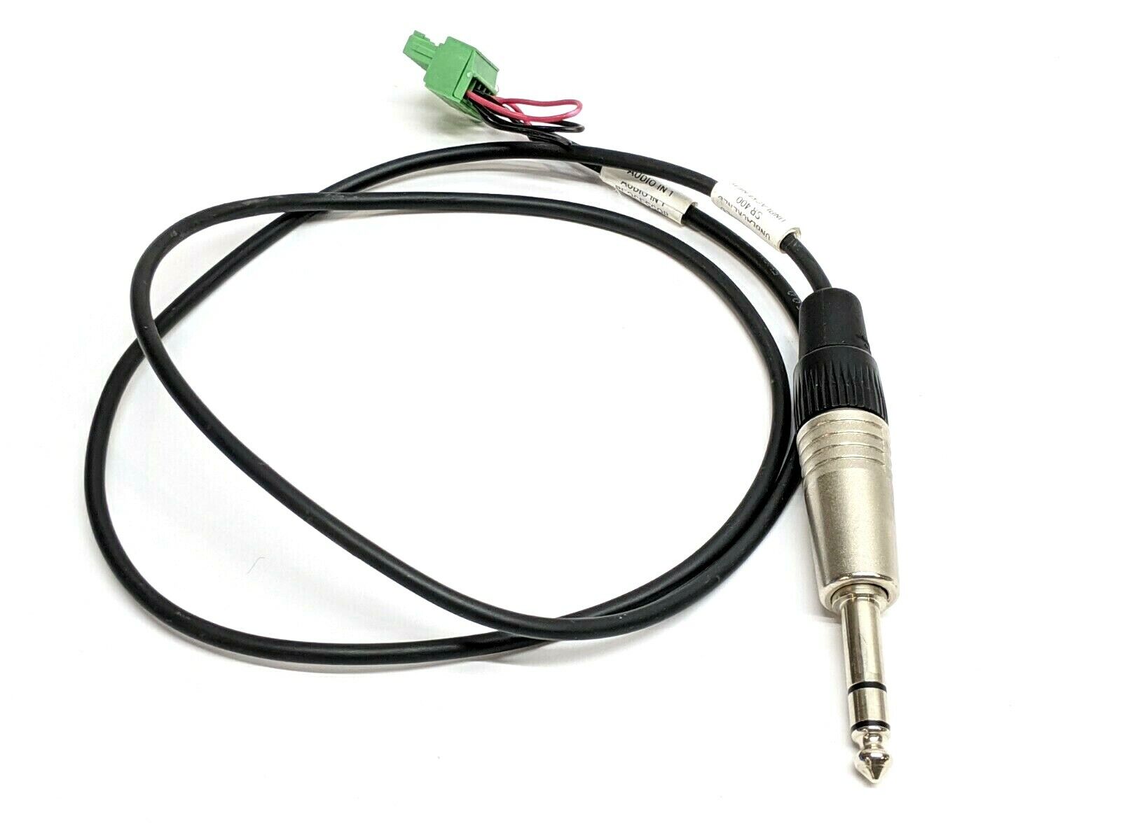 1/4” Audio Plug | TecNec to PA66-FR Terminal Block Approx. 2-1/2’ - Used - Maverick Industrial Sales