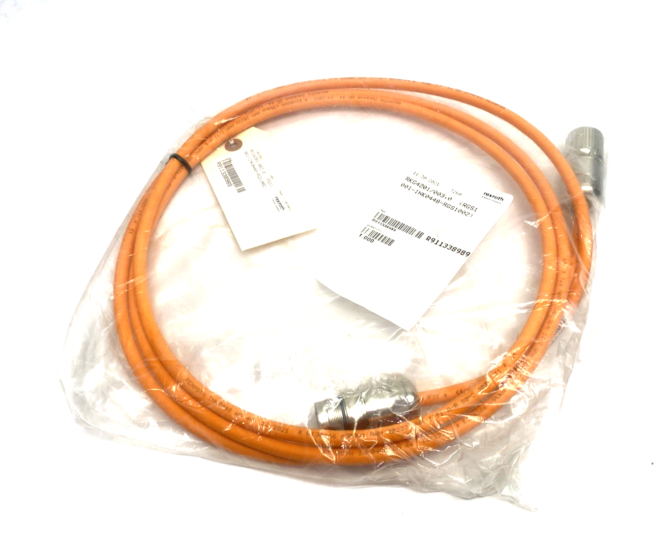 R911338989 | Bosch Rexroth Encoder Cable RKG4201/003,0 (RGS1001-REG0013-RGS1002) - New - Maverick Industrial Sales