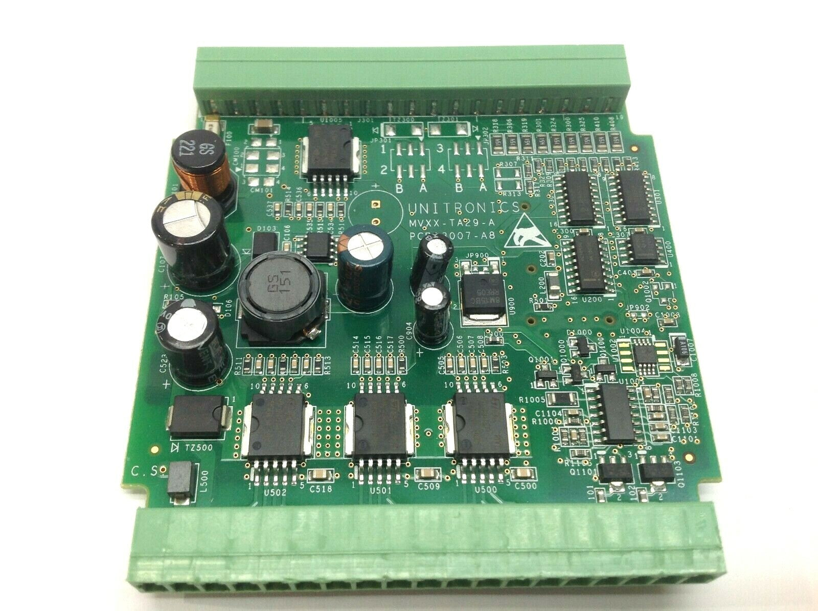Unitronics MVXX-TA29-A PCB Board PCB13007-A8, SAMVXX-TA27-A - For parts or not working - Maverick Industrial Sales