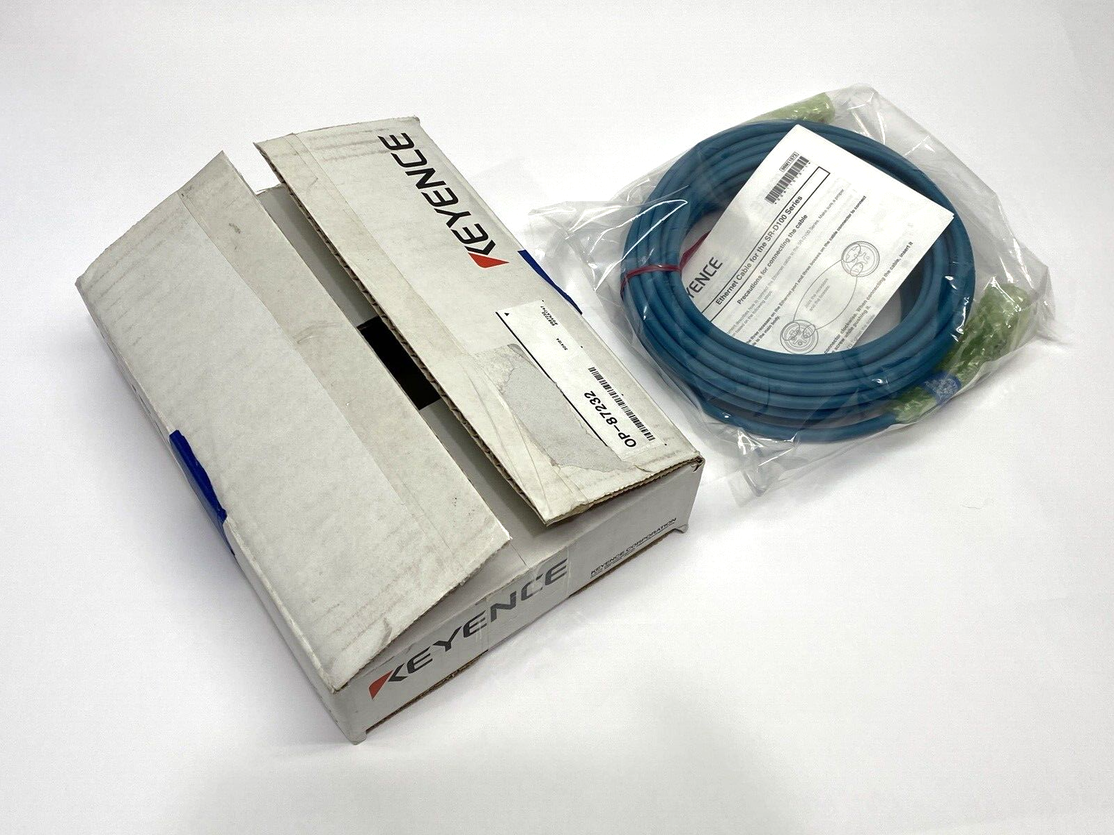 OP-87232 | Keyence NFPA79 Compatible Ethernet Cable 10m - New – Open box - Maverick Industrial Sales