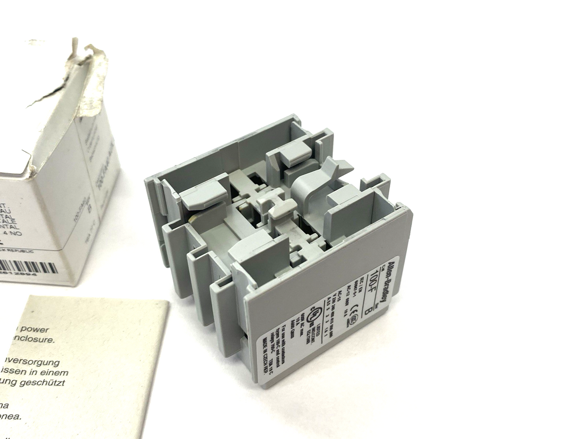 100-FA40 | Allen Bradley Ser. B Auxiliary Contact Block, Front-Mount- New – Open box - Maverick Industrial Sales