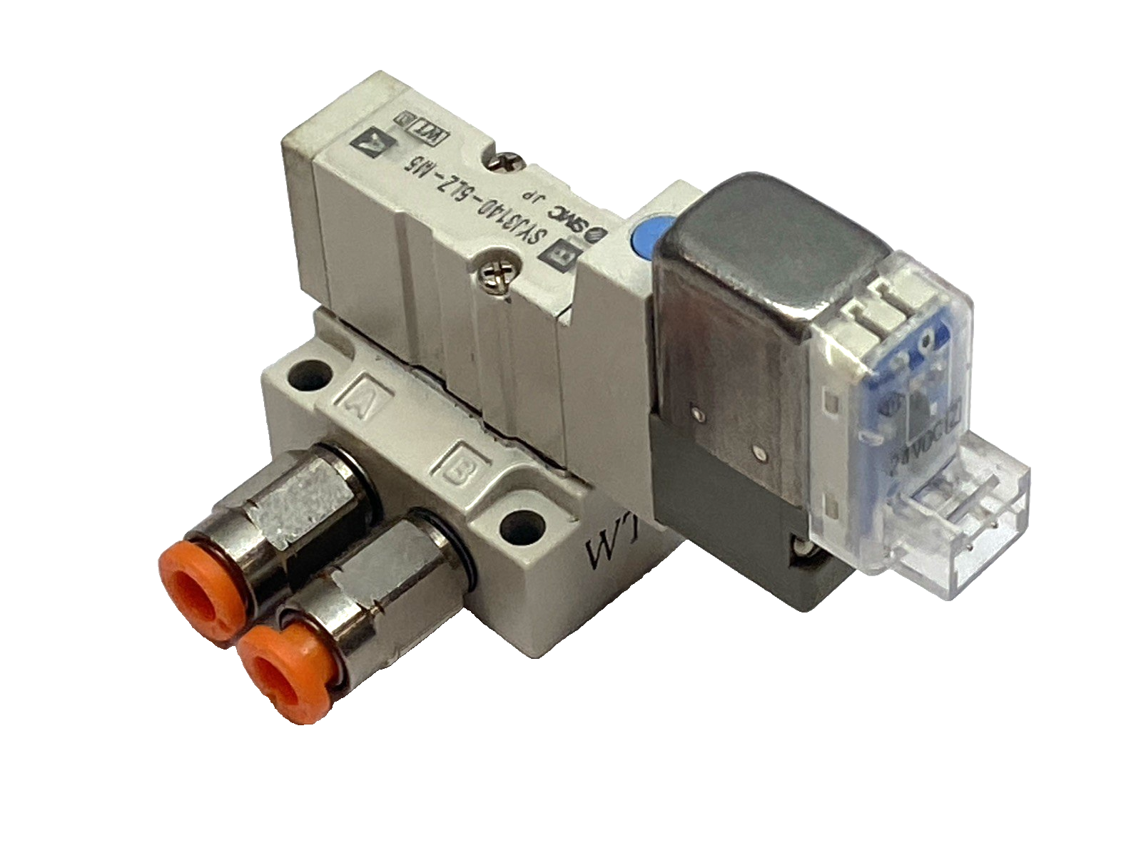 SMC SYJ3140-5LZ-M5 5-Port Solenoid Valve 24VDC M5 W/ SYJ3000 Manifold Base - Maverick Industrial Sales